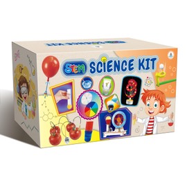 UNGLINGA STEM Science Kit for Kids - Children Physics Kit Gifts for Girls and Boys with 30 Fun Experiments - Fruit Electric Circuits, Brain Trick and More