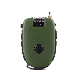 EASTDEER Retractable Cable Lock 27.5in Cable Compact Bike Locks with Length Control Button Helmet Lock Skateboard Locks for Sports Gear Urban Commuting Scooter Security