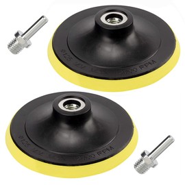 Eyech 2Pcs 5 Inch Hook and Loop Backing Pad Sanding Holder Polishing Backer Plate with M14 Thread for Orbital Sander Buffer Polisher