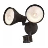 Patriot Lighting Dualux Bronze Dual Head Motion Sensor Wall Mount