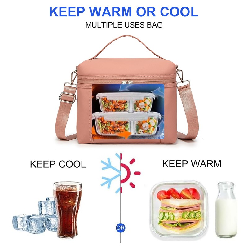 NOL Natural Organic Lifestyle Insulated Lunch Bags for Women Cooler