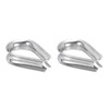 PATIKIL M12 316 Stainless Steel Thimble for 1/2" Dia Wire