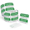 L LIKED 250 Raffle Tickets, Green (4 Color Selection),Double Roll,50/50