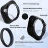 Haoge 43mm Square Metal Lens Hood Shade for Leica D-Lux