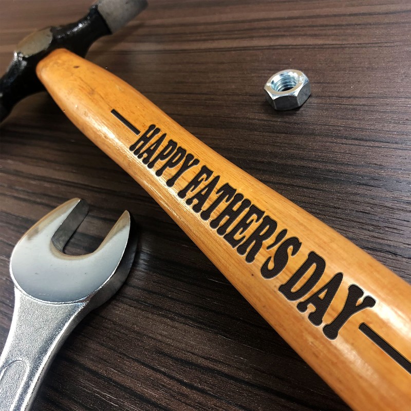 Engraved Hammer for Fathers Day Gift for Dad from Daughter