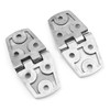 POFET 4pcs Durable 316 Marine Stainless Steel Casting Strap Hinge