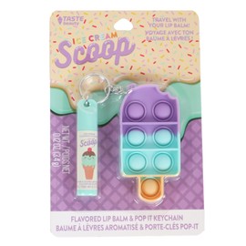 LIP BALM POP IT KEYCHAIN- POPSICLE