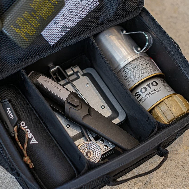 WHATNOT SC-01-BK Soft Container Camping Gear Storage Case, Black