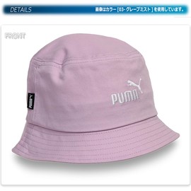 PUMA 025365 2024SS Men's Women's Accessories Accessories Hat Essential NO.1 Logo Bucket, 24 Fall/Winter Color Puma White (02)