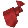 boxed-gifts Clip on Ties for Men - Premium Red Solid