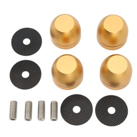 QANYEGN Speaker Isolation Stand Feet Set, Amplifier Shock Absorption Base Pads, Isolation Feet for Amplifier Speaker Turntable Player (Gold)