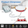 CycevSun 6 Pack Fire Rated Recessed Light 2 Hours, 4