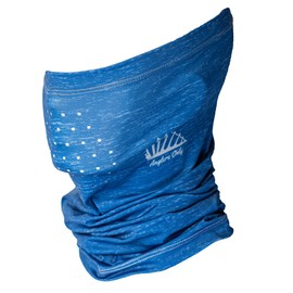 Anglers Only Fin Up UPF50+ Cooling Neck Gaiter - Multifunctional Bandana Scarf with Sun Protection for Fishing (Oceanic Blue)