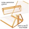 Bluweet Double Sided Picture Frame 6 Pieces, A6 Gold Place