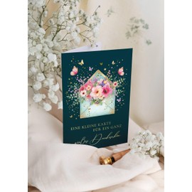 Joli Coon Large Thank You Card Stardust - Premium Thank You Card with Envelope and Real Wax Seal