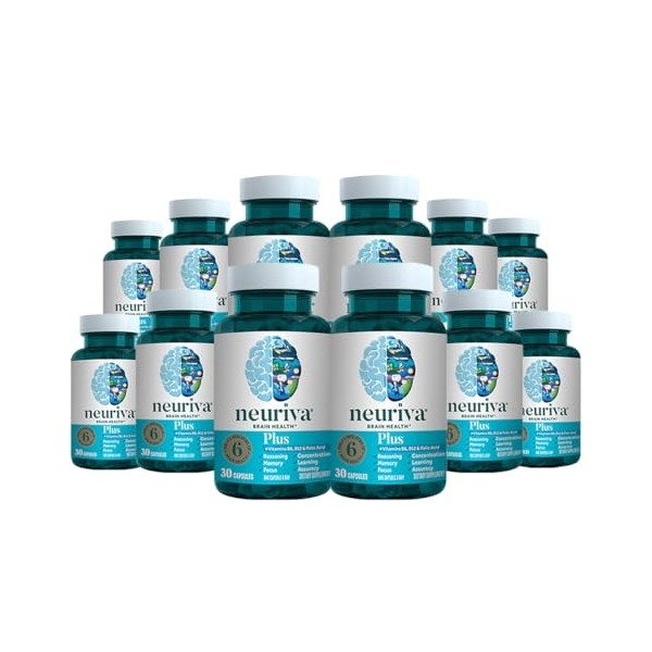 NEURIVA Plus Brain Supplement for Memory, Focus & Concentration +