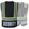 HATAUNKI 2 Pack Retro-Reflection Security Safety Vests Heavy Duty Black