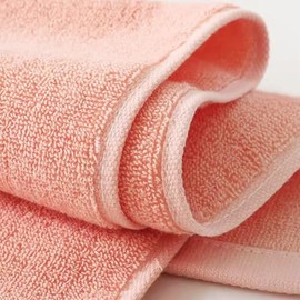 Baomifa Juego de 4 Toallas de Mano para baño, 100 algodón, Toallas Suaves Altamente absorbentes para Adultos y niños, para baño, Cocina, Rosa, Blanco 