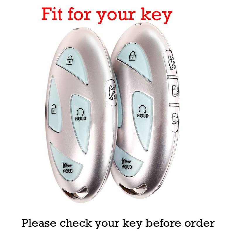 KUNIO Car Key Fob Cover Case Fit for Hyundai營oniq?燝randeur燢ONA?023 Key