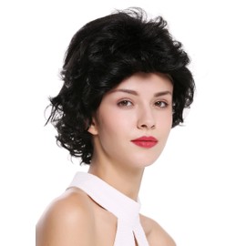 WIG ME UP - M-270-1 Women's Wig Short Wild Toupeed Voluminous 80s Black