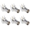 sourcing map 6 Pieces Welding BNC Female Right Angle Adapter