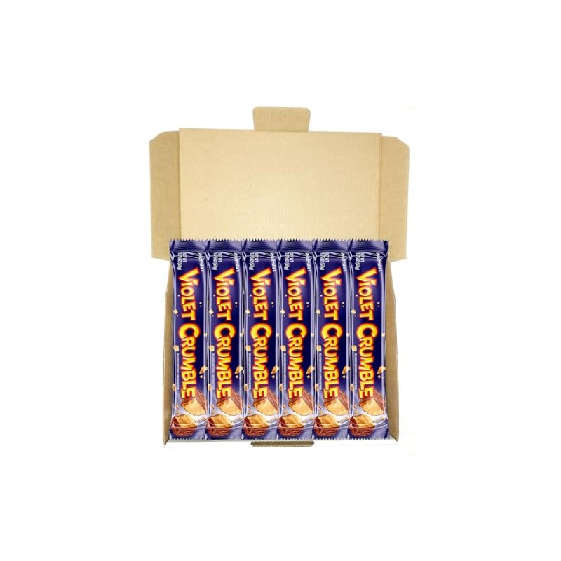 Violet Crumble Milk Chocolate Honeycomb Bars – 6-Pack – 1.76