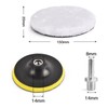 7Pcs Wool Polishing Buffing Pad Drill Buffer Attachment With Self