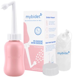 The new 3.0 Mybidet butt shower intimate shower with travel bag and lid, easier to press, intimate shower puerperium, for discomfort on the buttocks, travel bidet or butt shower