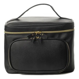 Bolsa de Maquillaje Viaje Caravian Grande PU Impermeable Negra