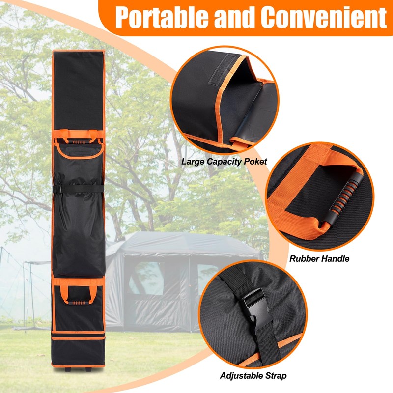 ChimimeDecor 10x10x48in Canopy Bag Replacement, 800D Waterproof Oxford Canopy Carrying
