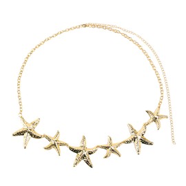 Body Chains for Women, Starfish Beach Waist Chains Adjustable Boho Bikini Belly Chain Trendy Bodies Chain Jewelry for Women