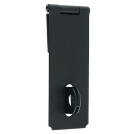 Alise Padlock Door Latch Hasp Latch Gate Latches,5 Inch SUS304 Stainless Steel Packlock Clasp Hasp Door Lock Hinge Lock for Doors,Cabinet,Wooden Case,Drawer,Window,Barn Door,Matte Black Shed Lock