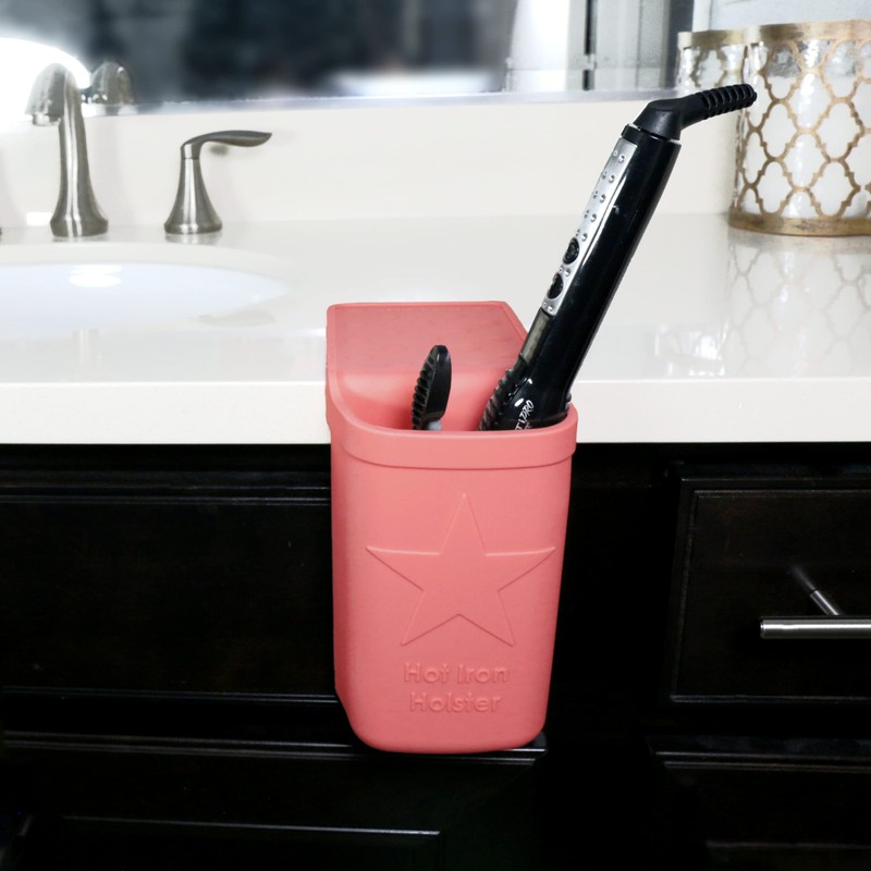 Hot Iron Holster | Adhesive-Free Silicone Storage Pocket for Organization