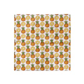 Lunarable Pineapple Headscarf, Delicious Vegan Nutrient, Hijab Scarf, 27" X 27"