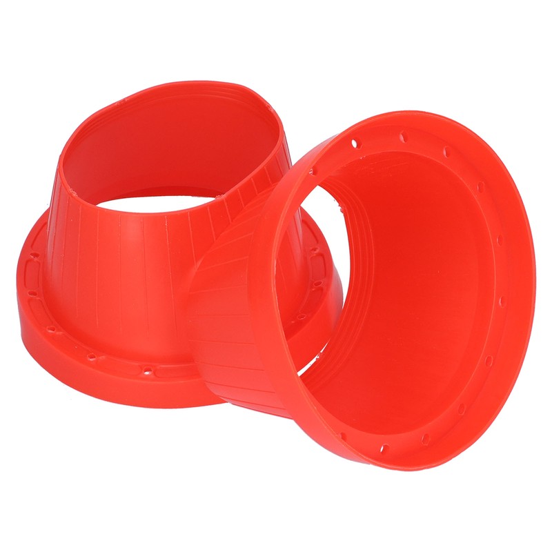 2pcs Car Speaker Waterproof Cover Silica Gel Red Insulation Protective