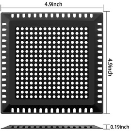 Aojuxix Hair Catcher/Drain Strainer/Shower Drain Cover for Bathroom Floor Drain, Stainless Steel and Silicone (4inch, Matte Black)