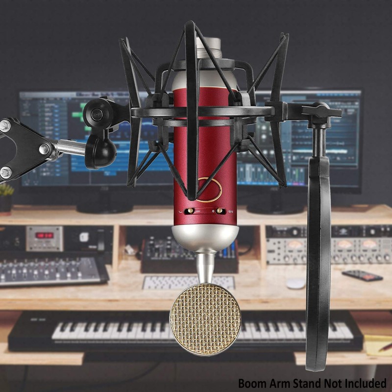 Blue Spark Shock Mount with Pop Filter, Windscreen and Shockmount
