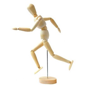 Smiti Drawing Doll Wooden Medium (20 cm)