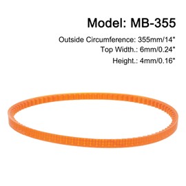 sourcing map 4pcs MB Series Standard Sewing Machine Belts MB-355 Motor Drive V Belt, 355mm / 14" Outside Circumference