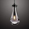 Joyunleo Raindrop Pendant Lights, Black Kitchen Island Pendant Lights, Teardrop