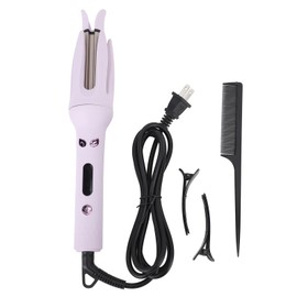 Curling Automático de Hierro Giratorio Temperatura Ajustable 1.1in Onda Grande Anti Escaldadura Rizador de Pelo Automático Rizador de Hierro Térmico Cepillo Rizadores Portátil