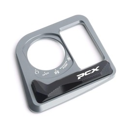 Kemy's Key Cylinder Cover Honda PCX160 Switch Cover Aluminum Smart Key Cover Dress Up Parts Custom Parts (Silver)