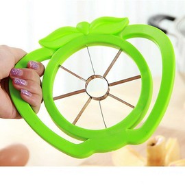 8 Blade Apple Slicer - Easy Grip Apple Cutter with Stainless Steel Blades - Fast Usage Apple Corer and Slicer Tool That Saves Time & Effort