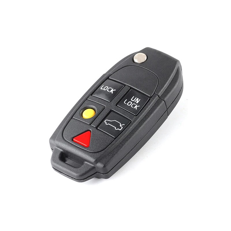 keyecu 2x Keyless Folding Remote Key Case 5 Button Fob