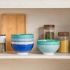 vancasso Bonita 27 Oz Cereal Bowls Set of 6, Blue