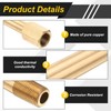 PATIKIL 1/8"G Male x 1/8"G Female Brass Pipe Fitting, Nipple