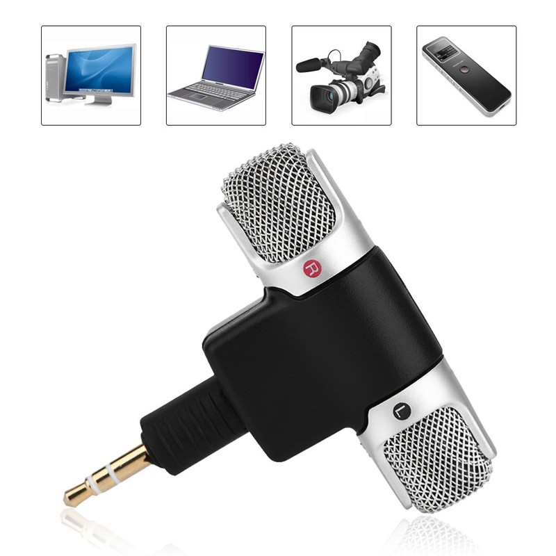 Stereo Microphone External Stereo Microphone Microphone 3.5mm Gold Plated Plug