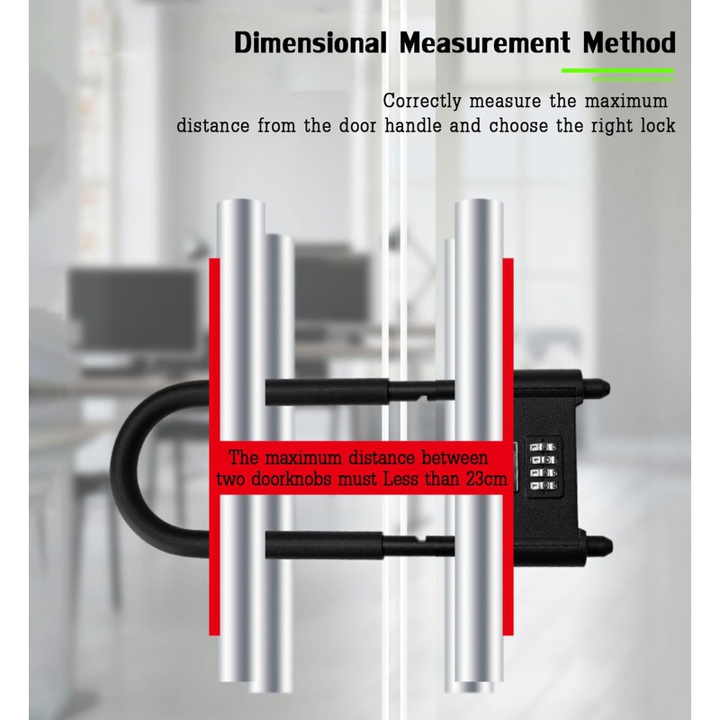 4 Digit Combination Padlock,Heavy Duty Anti Theft U-Shape Security Code