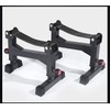 2 Stand Quiet Deadlift Barbell Elevation Stand Black