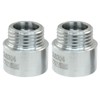 Rierdge 2 Pack 15mm Length Stainless Steel Shower Head Extension,